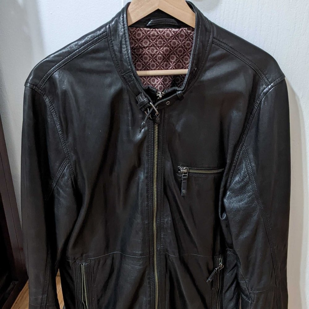Great condition black leather jacket